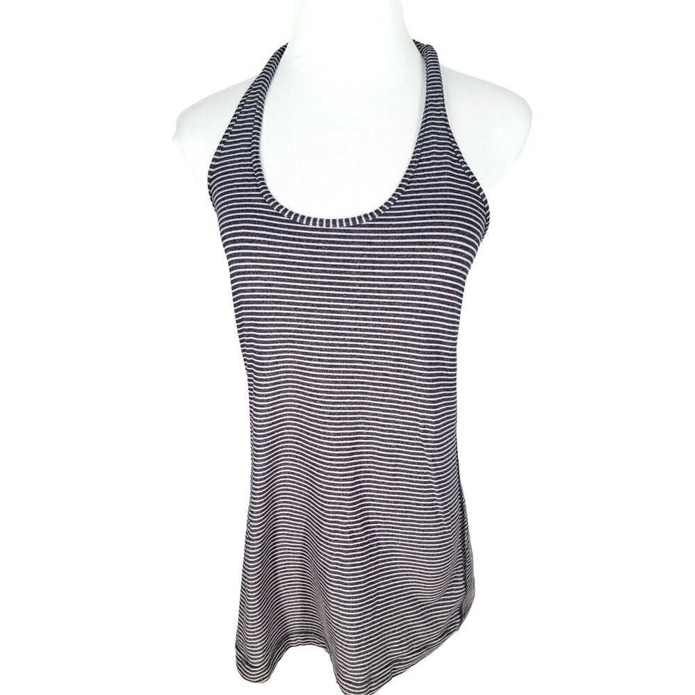 Lululemon Racerback Tank Top Size 4, 6 Striped Yoga Pilates Fitted
